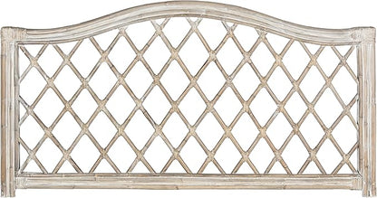 SAFAVIEH Home Collection Gabriella Antique Grey Wicker Headboard, Queen