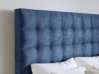 Navy Sutton King Headboard