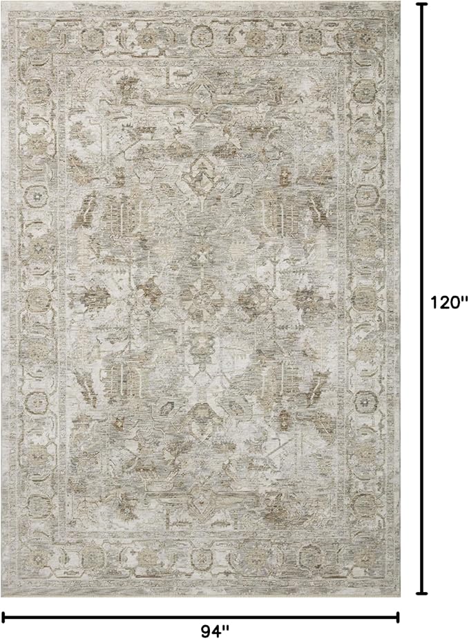 Loloi Amber Lewis Honora Collection HON-06 Grey/Taupe 7'-10" x 10' Area Rug