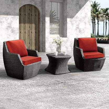JMGBird Outdoor Chair Cushion Tufted Pillow, Deep Seat Outdoor Cushion Set 19"x19" Seat Cushions for Outdoor Furniture