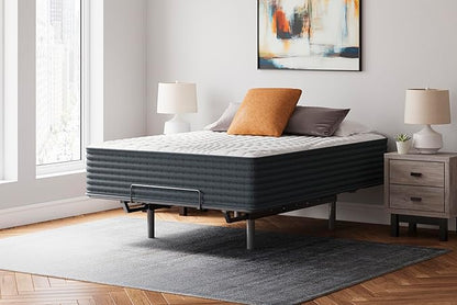 Signature Design by Ashley Hybrid 1400 14 Inch Extra Plush Gel Memory Foam Mattress with Edge Support for Pressure Relief, California King, Fiberglass Free, Mattress in A Box