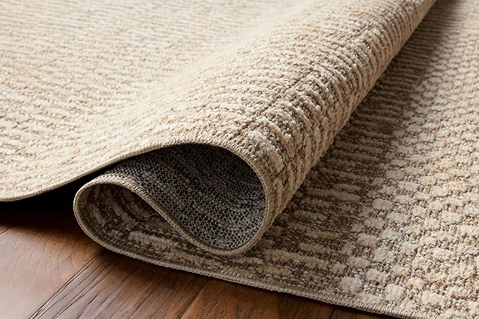 Loloi Amber Lewis Bexley Collection BEX-01 Natural/Birch 5'-0" x 7'-6" Area Rug Neutral, Textured, Living, Bedroom, Dining, Carpet