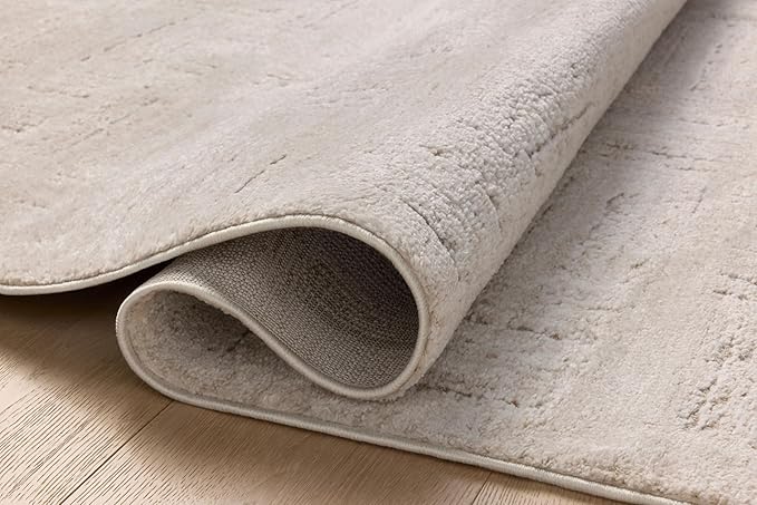 Loloi Amber Lewis Monty Collection MOT-01 Ivory/Taupe 2'-7" x 4', .50" Pile Height, Area Rug