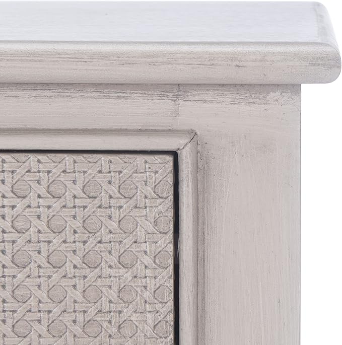 Safavieh Home Collection Haines Greige 4-Drawer Bottom Shelf Console Table