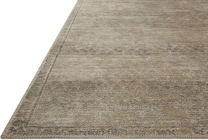 Loloi Amber Lewis Cambria Collection CBR-01 Ash/Bark 3'-6" x 5'-6" Accent Rug Jute, Neutral, Vintage Style, Antique Tone, Living, Bedroom, Dining, Carpet