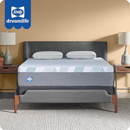 Sealy Dreamlife 12” Foam Mattress-in-a-Box, King, SealyComfort Gel Memory Foam, SealySupport Transition Foam, Surface-Guard Technology