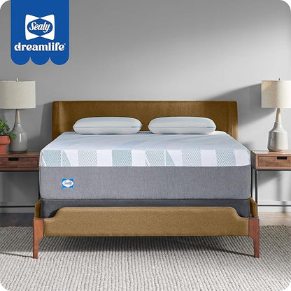 Sealy Dreamlife 14” Foam Mattress-in-a-Box, California King, SealyComfort Gel Memory Foam, SealySupport Transition Foam, Machine Washable Cover