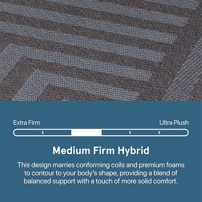 Beautyrest Days End Medium Firm 12" Hybrid Mattress - King - Cooling Tech, Supportive Durable Pocketed Coils, Pressure Relief, Motion Separation; 100 Night Sleep Trial and 10 Year Warranty