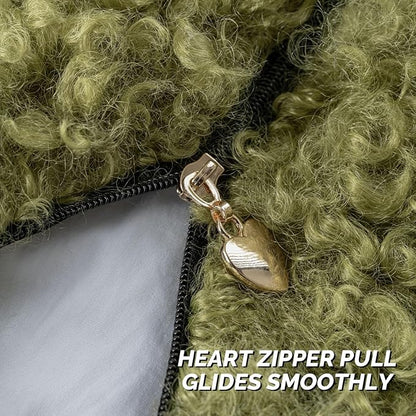 FUTEI Olive Green Decorative Throw Pillow Covers 24x24 Inch Set of 2,Soft Fluffy Faux Wool Fur Boucle Textured European Cushion Case,Modern Home Decor for Couch Bed Living Room Office