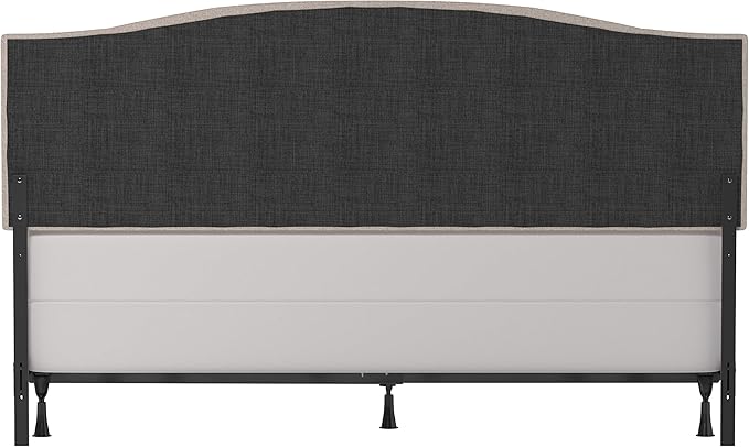 Hillsdale Provence Upholstered, King/Cal King Headboard with Frame, Light Beige