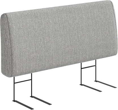 Upholstered Modern Headboard for Full Size Bed, Height Adjustable and Ergonomic Headboard, Easy Assemble, Sturdy and Durable, Linen Finish, Grey