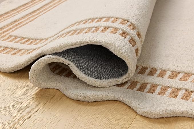 Loloi Chris Loves Julia Scottie Collection SCO-01 Ivory/Rust 7'-9" x 9'-9", .87" Pile Height, Area Rug