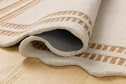 Loloi Chris Loves Julia Scottie Collection SCO-01 Ivory/Rust 7'-9" x 9'-9", .87" Pile Height, Area Rug