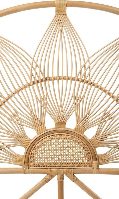 Kouboo Sunflower Rattan Twin Headboard Bedroom Bedroom Furniture Headboard Twin Size Tropical Decor Bohemian Decor Natural