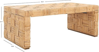 Safavieh Home Collection WIK6503 Table, Honey Natural/Kubu