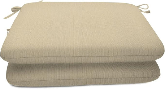 Sunbrella Patio Cushions - (2 Pack) - 20" W x 18" L x 2.5" T, Outdoor Chair Cushion with Comfort, Style & Durability Designed for Outdoor Living - Made in The USA