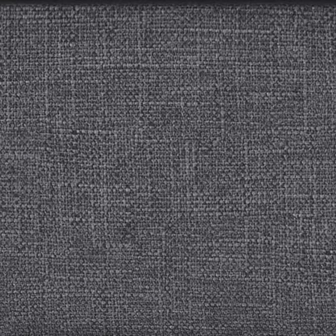 SIMPLIHOME Cosmopolitan 44 inch Wide Transitional Rectangle Storage Ottoman Bench with Open Bottom in Slate Grey Linen Look Fabric, Assembled for the Living Room and Bedroom