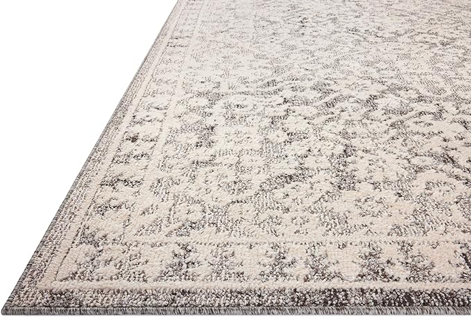 Loloi Magnolia Home by Joanna Gaines Gigi Collection GIG-01 Grey/Ivory 9'-2" x 13' Area Rug
