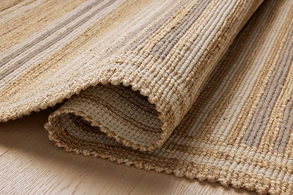 Loloi Chris Loves Julia Judy Collection JUD-03 Natural/Dove 2'-6" x 7'-6" Runner Rug