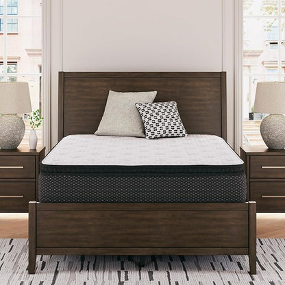 Signature Design by Ashley Limited Edition Pillow Top 13 " Pillow Top Hybrid Mattress with Gel Memory Foam and Edge Support for Cool Sleep and Pressure Relief, King, Fiberglass Free, Mattress In A Box