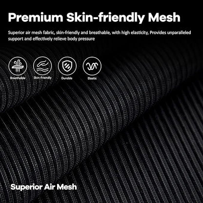Office Chair Mesh Seat,Ergonomic Mesh Desk Chair with Adjustable Lumbar Support,Computer Chair with Flip-up Armrests, Rolling Executive Chairs, Home Office Chair(Black)