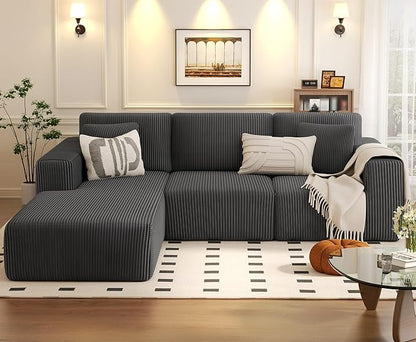 KINGYES Small Pillows Set of 2 for Sofa, Cloud Couch Small Cushions for Indoor Furniture, Gray