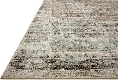Loloi Amber Lewis Morgan Collection MOG-02 Navy/Sand 11'-6" x 18' 38" Thick Area Rug feat. CloudPile, Neutral, Room Décor, Vintage Inspired, Livingroom, Bedroom, Dining Area