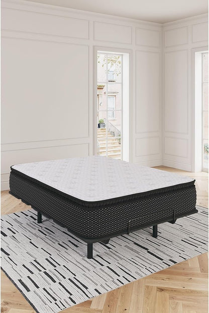 Signature Design by Ashley Limited Edition Pillow Top 13 " Pillow Top Hybrid Mattress with Gel Memory Foam, Edge Support for Cool Sleep and Pressure Relief, Queen, Fiberglass Free, Mattress In A Box