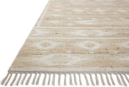 Loloi Angela Rose Rivers Collection RIV-04 Natural/Ivory 2'-6" x 7'-6" Reversible Runner Rug