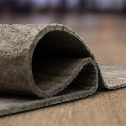Mohawk Home 2' x 20' Non Slip Grip Rug Pad 1/4" Thick Dual Surface Felt Cushion + Rubber Gripper - Safe for All Floors