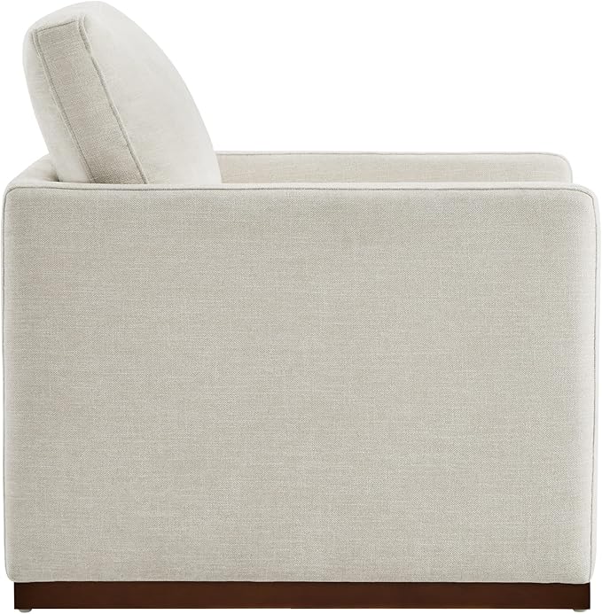 CHITA Swivel Accent Chair, FSC Certified Mid Century Modern Arm Chair for Living Room and Bedroom, Fully Assembled, Linen