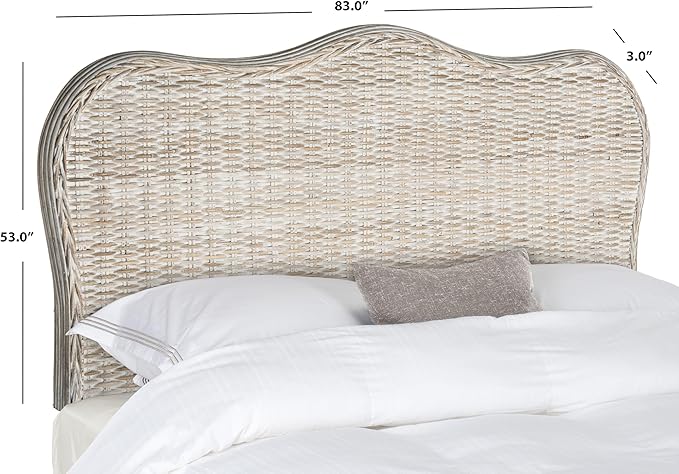 Safavieh Home Collection Imelda White Washed Headboard (King)