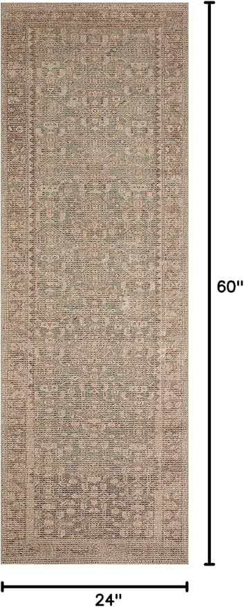 Loloi Angela Rose Aubrey Collection AUB-04 Sage/Bark 2'-0" x 5'-0", .19" Pile Height, Accent Rug