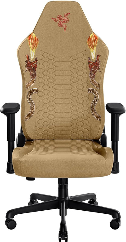Razer Iskur V2 X Ergonomic Gaming Chair: Built-in Lumbar Support - Widened Seat - High Density Foam Cushions - Adjustable 152 Degree Recline - 2D Armrests - Plush Fabric - Counter Strike 2 Edition