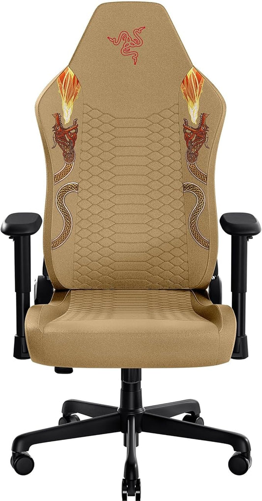 Razer Iskur V2 X Ergonomic Gaming Chair: Built-in Lumbar Support - Widened Seat - High Density Foam Cushions - Adjustable 152 Degree Recline - 2D Armrests - Plush Fabric - Counter Strike 2 Edition