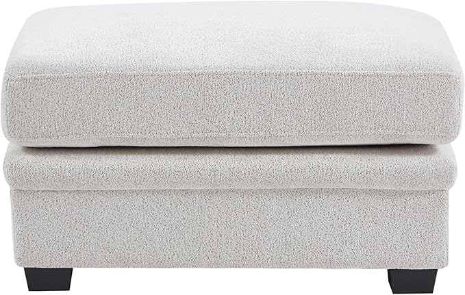 Christopher Knight Home Zery 7-Piece U-Shape Lounge Sofa Couch with Ottomans, Modern Modular Sectional Sofa Set with Pillow Back for Living Room, Chenille Upholstered Cloud Couch with Deep Seat,Beige