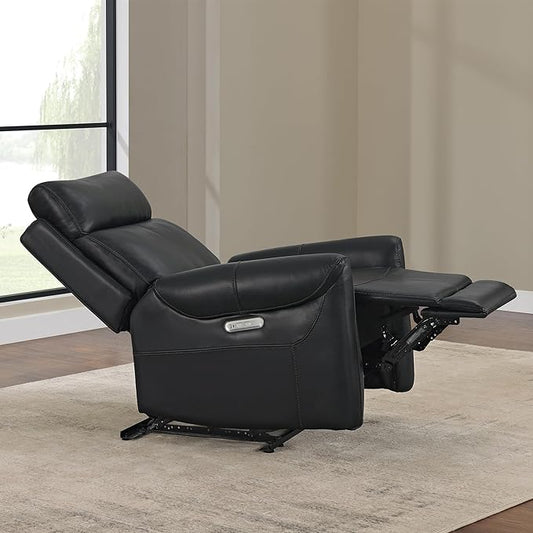 Leather Recliner Chair for Adults Wall Hugger RV Recliner with USB Charging Ports Electric Power Reclining Sofa for Living Room Home Theater Seating Bedroom