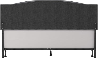 Hillsdale Provence Upholstered, King/Cal King Headboard with Frame, Glacier Gray
