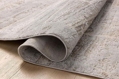 Loloi Amber Lewis Monty Collection MOT-07 Natural/Mist 4'-0" x 6'-0", .50" Pile Height, Accent Rug