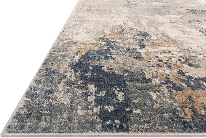 Loloi Teagan Collection TEA-06 Sand/Mist 2'-8" x 4' Accent Rug, Large, Soft Neutral Rug, High-Traffic for Living Room, Bedroom, Home Office, Dining Area