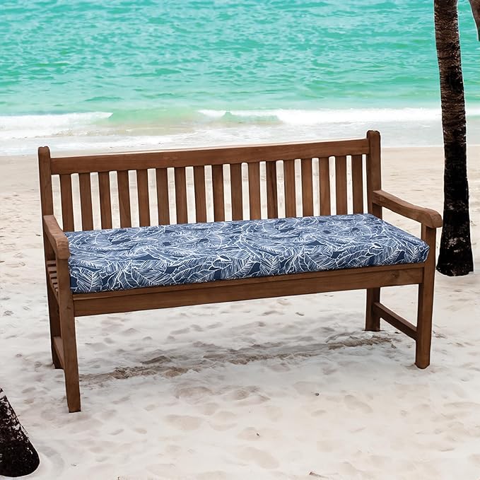 Tommy Bahama Bench Cushion, 50" X 19" X 2.5", Pacific Zaffre