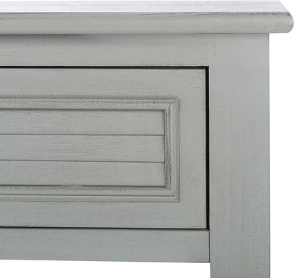 SAFAVIEH Home Collection Tate Distressed Grey 2-Drawer Bottom Shelf Console Table CNS5720C