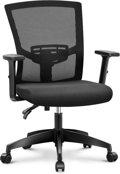 MAISON ARTS Mesh Office Chair Ergonomic Home Desk Chair Mid-Back Computer Task Chair with Breathable Mesh and Adjustable Armrests for Home Office