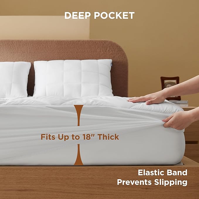 Bedsure Heated Mattress Pad King - Bed Warmer with Memory & Preheat Functions, 12-Hour Auto Off & 10 Heat Settings, Dual Controllers, Fast Heating, Brushed Electric Mattress Pad King, 78"x80"