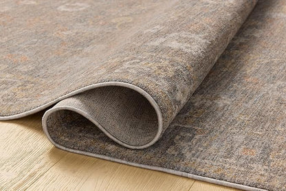 Loloi Chris Loves Julia Louisa Collection LOI-01 Stone/Multi 5'-3" x 7'-6", .38" Pile Height, Area Rug