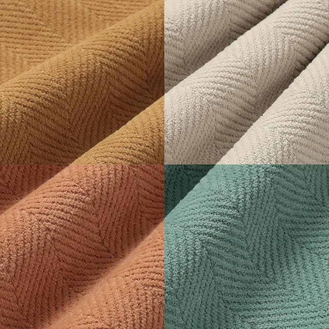 ZWJD Throw Pillow Covers 18x18 Set of 4 Chenille Pillow Covers with Elegant Design Soft and Luxurious Decorative Throw Pillows for Couch, Bed, and Home Decor