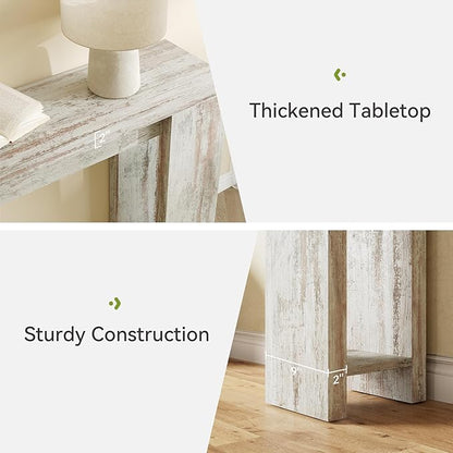 LITTLE TREE 70.9-Inch Entryway Table, Long Narrow Farmhouse Sofa Console Table for Living Room, Hallway