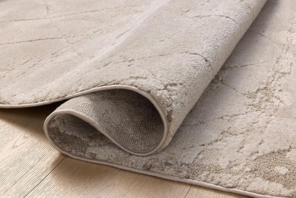 Loloi Amber Lewis Monty Collection MOT-05 Beige/Natural 6'-7" x 9'-3", .50" Pile Height, Area Rug