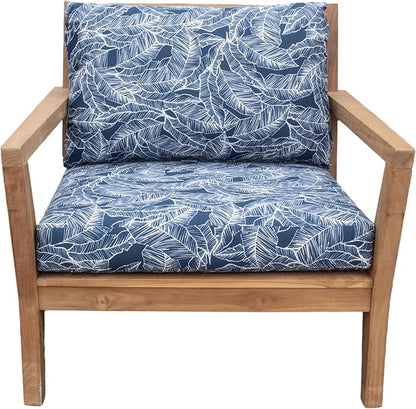 Tommy Bahama Deep Seating Lounge Cushion, 24" X 26" X 4", Pacific Zaffre
