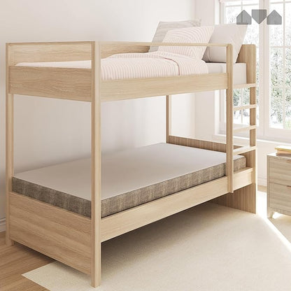 Milliard Memory Foam 5 Inch Narrow Cot Mattress,74" x 31" Cot for Bunk Bed, Daybed, Trundle, Or Bed Replacement, Narrow Trundle RV Compatible, Medium Firm Foam with Washable Cover (2 Pack)
